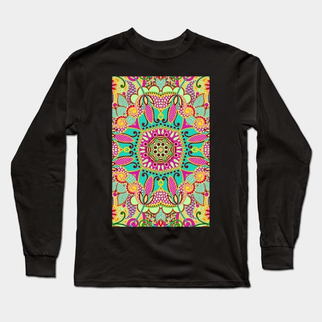 Psychadelic Colour Long Sleeve T-Shirt by Specialstace83